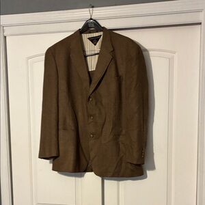Tommy Hilfiger Brown Checkered Blazer